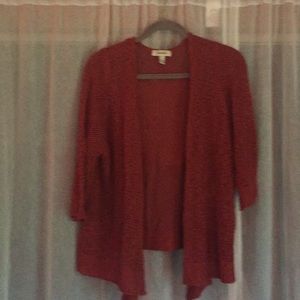 Brick red cardigan